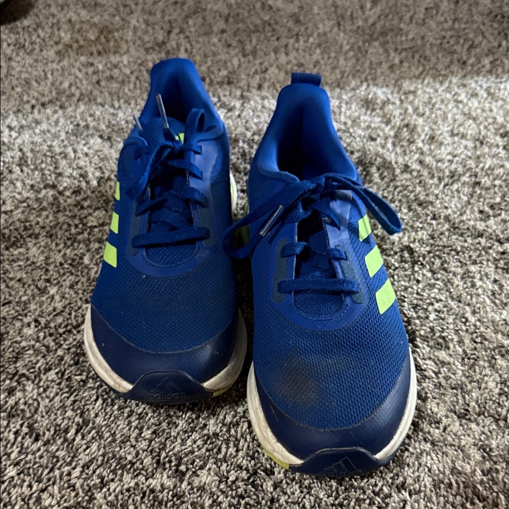 Adidas Kids Sneakers in Blue and Neon Green